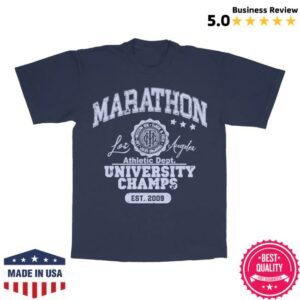 kenny The Marathon Clothing Merch Store Marathon University T Shirt Navy