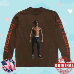 kenny Travis Scott Merch Rodeo 10 Years Action Figure Longsleeve