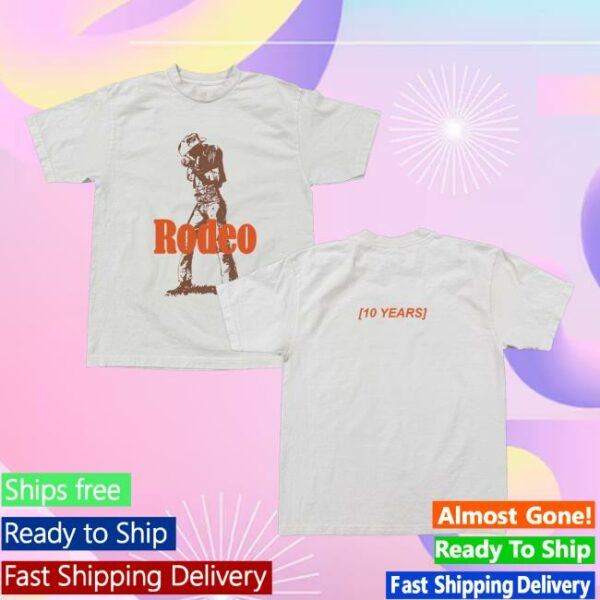 kenny Travis Scott Merch Rodeo 10 Years Cowboy Tee Iaa