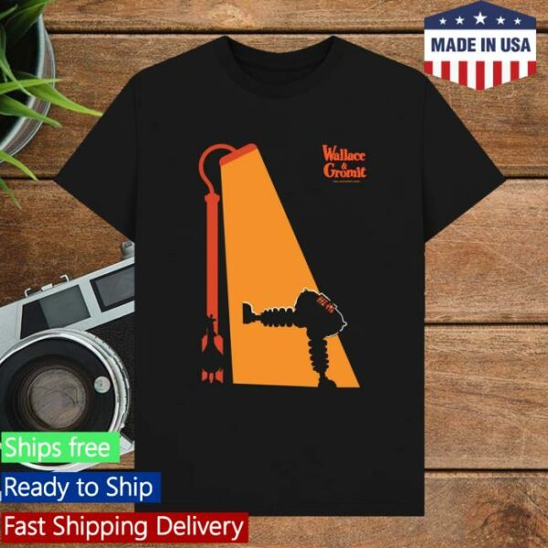kenny Wallace And Gromit Store The Wrong Trousers Lamp Post T Shirt