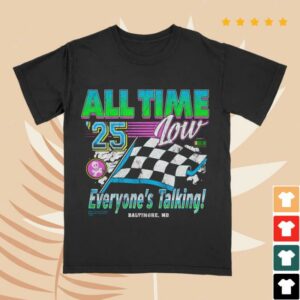kenny All Time Low Store Merch Everyones Talking Racing Tee