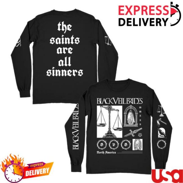 kenny Black Veil Brides Merch Store Scales Of Justice Longsleeve T Shirt