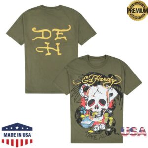 kenny Ed Hardy Originals Merch Skull Aces Boxy Tee