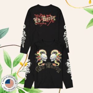 kenny Ed Hardy Originals Merch Tiger Flames Ls Thermal Tee