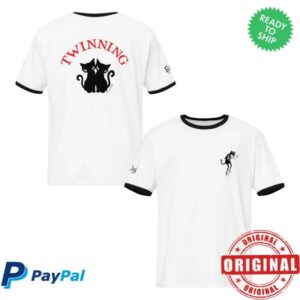 kenny Emily Strange Merch Store Twinning Ringer Tee kenny Emily Strange Merch Store Twinning Ringer Tee