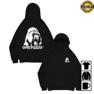 kenny Greygxds Merch Store Ape Logo Hoodie Black