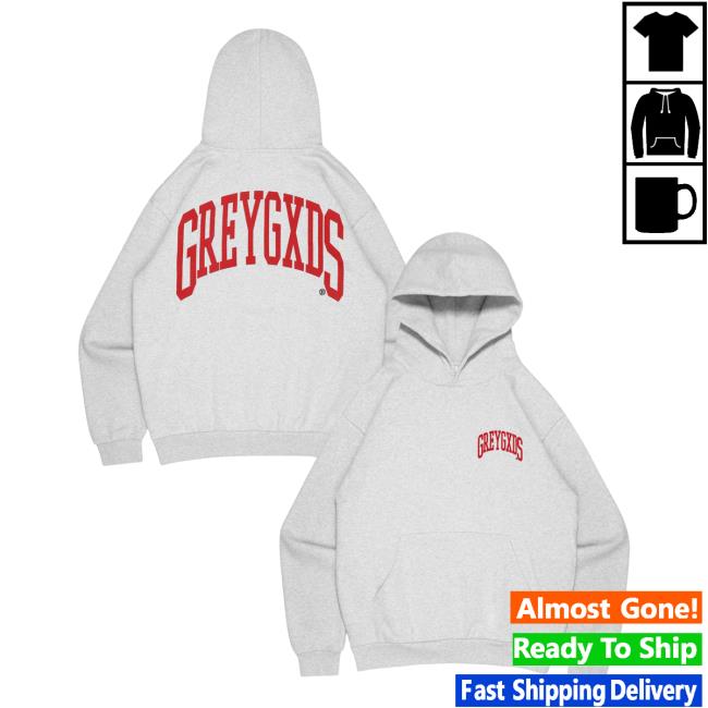 kenny Greygxds Merch Store Arch Logo Hoodie Athletic Grey kenny Greygxds Merch Store Arch Logo Hoodie Athletic Grey