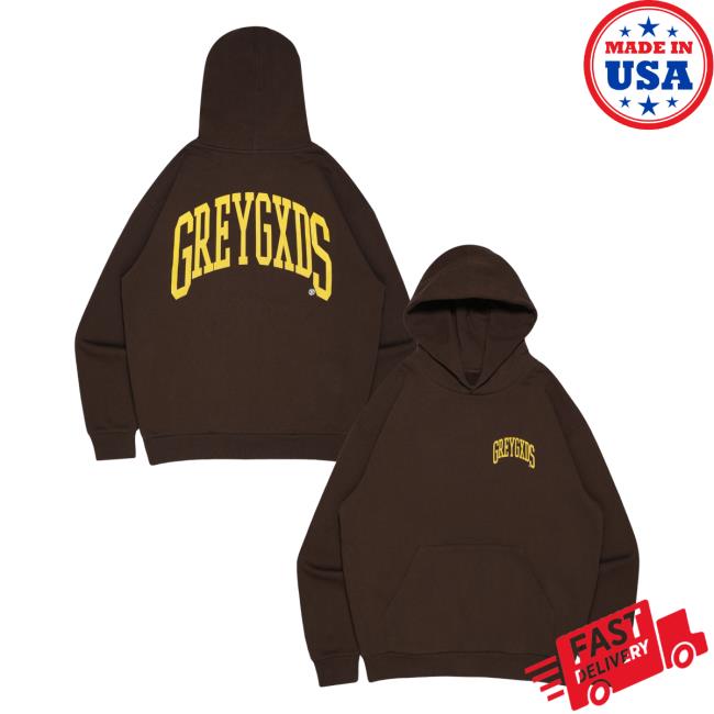kenny Greygxds Merch Store Arch Logo Hoodie Brown kenny Greygxds Merch Store Arch Logo Hoodie Brown