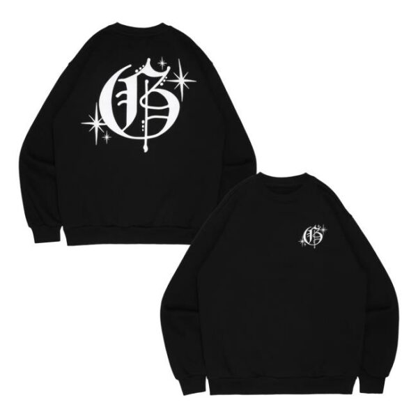 kenny Greygxds Merch Store Inglish Logo Crewneck Sweater Black