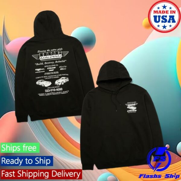 kenny Huf Worldwide Merch Store Huf X Greddy Body Works Pullover Hoodiea