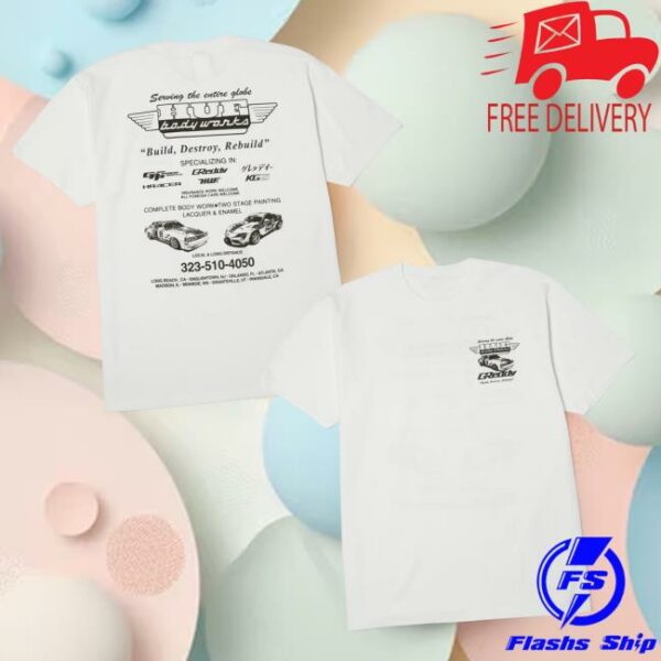 kenny Huf Worldwide Merch Store Huf X Greddy Body Works T Shirta