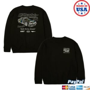 kenny Huf Worldwide Merch Store Huf X Greddy Retro Mod Crewneck Sweatshirt