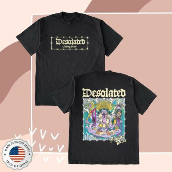 kenny Mlvltd Merch Store Desolated Finding Peace T Shirt