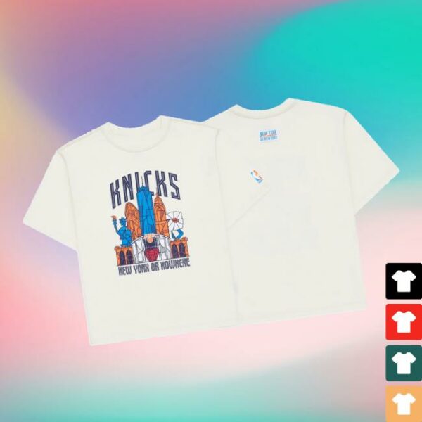 kenny New York Or Nowhere Merch Store Knicks Skyscraper Relaxed T Shirta