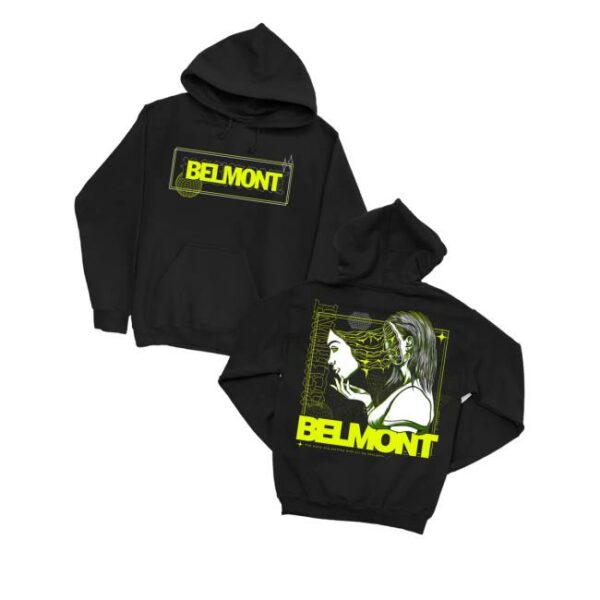 kenny Purenoise Merch Store Belmont Mask V2 Black Pullover Hoodiev