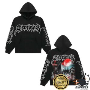 kenny Section8official Merch Store Church Yard Black Hoodie