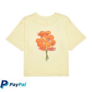 kenny Taylor Swift Merch Store Thank You For The Lovely Bouquet Cropped T Shirt