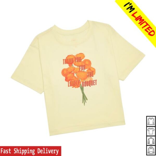 kenny Taylor Swift Merch Store Thank You For The Lovely Bouquet Cropped T Shirta