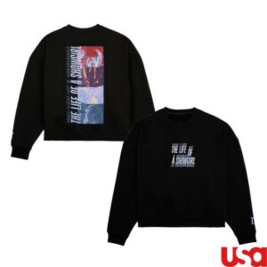 kenny Taylor Swift Merch Store The Life Of A Showgirl Film Strip Black Crewneck Sweatshirt