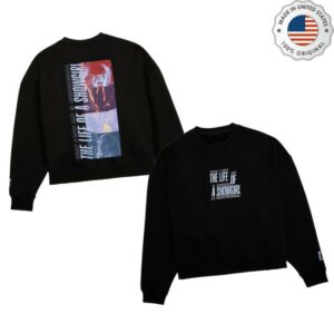 kenny Taylor Swift Merch Store The Life Of A Showgirl Film Strip Black Crewneck Sweatshirta kenny Taylor Swift Merch Store The Life Of A Showgirl Film Strip Black Crewneck Sweatshirta
