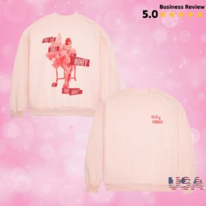 kenny Taylor Swift Merch Store You Can Call Me Honey If You Want Pink Crewneck Sweatshirt