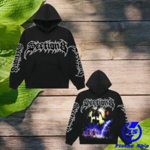 kenny section8official merch store Back from the dead black hoodie