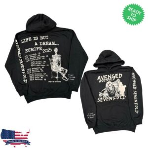 kenny A7x World Merch Store Avenged Sevenfold Europe Tour Libad Hooded Pullovera kenny A7x World Merch Store Avenged Sevenfold Europe Tour Libad Hooded Pullovera