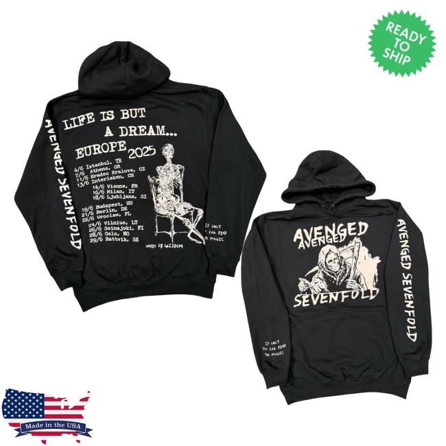 kenny A7x World Merch Store Avenged Sevenfold Europe Tour Libad Hooded Pullovera kenny A7x World Merch Store Avenged Sevenfold Europe Tour Libad Hooded Pullovera