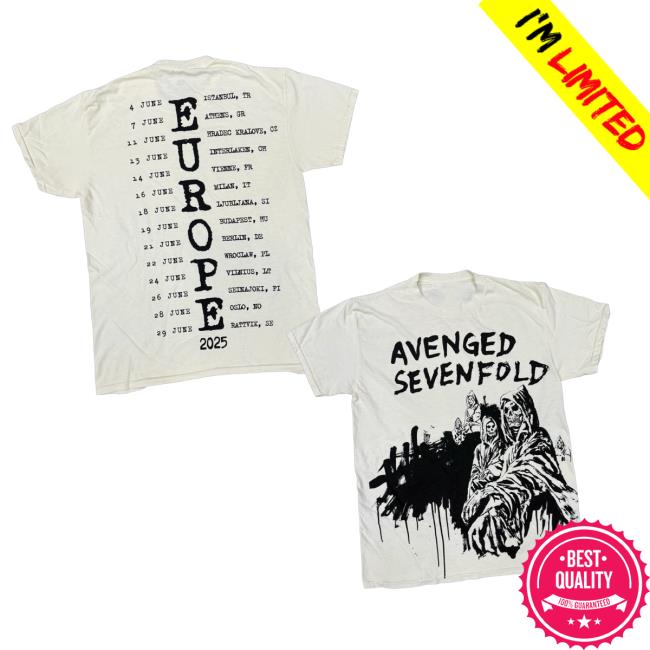 kenny A7x World Merch Store Avenged Sevenfold Europe Tour Libad Teea kenny A7x World Merch Store Avenged Sevenfold Europe Tour Libad Teea