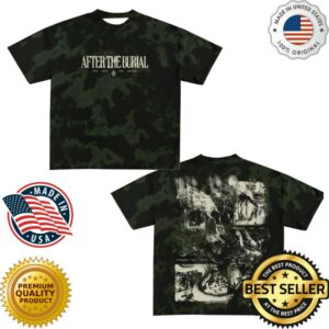 kenny After The Burial Merch Store Hollow Olive Black Dye T Shirt