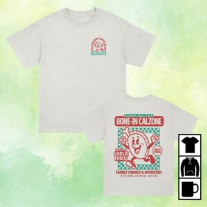 kenny Beach Too Sandy Merch Store Bone In Calzone T Shirt White