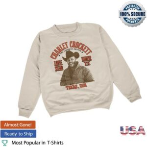 kenny Charley Crockett Merch Store Lonestar Rider Crewnecka