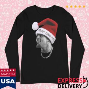 kenny Chris Brown Merch Store Merry Chris Mas Big Head Ls T Shirt