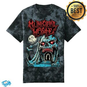 kenny Jsr Direct Merch Store Municipal Waste Castle Skull T Shirt