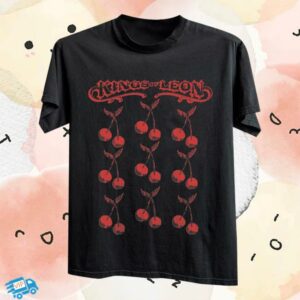 kenny Kings Of Leon Merch Store Ep2 Cherries Tee Vintage Black