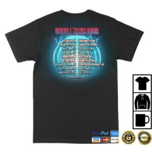 kenny Lynyrd Skynyrd Merch Store Double Trouble Double Vision Tour Teea