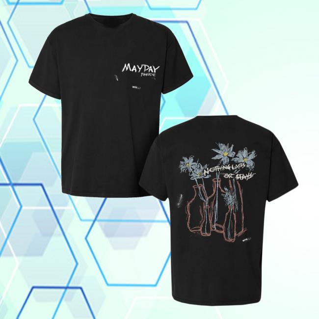 kenny Mayday Parade Shop Merch Vase Black T Shirt kenny Mayday Parade Shop Merch Vase Black T Shirt