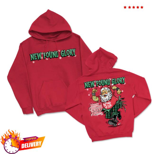 kenny New Found Glory Merch Store Ppnd Santa Pullover Hoodie Reda kenny New Found Glory Merch Store Ppnd Santa Pullover Hoodie Reda