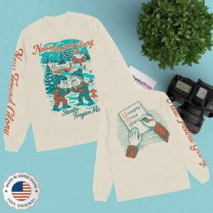 kenny New Found Glory Merch Store Santa Forgive Me Long Sleeve Naturala