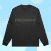 kenny President Band Merch Store Logo Longsleeve Faded Black