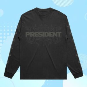 kenny President Band Merch Store Logo Longsleeve Faded Black
