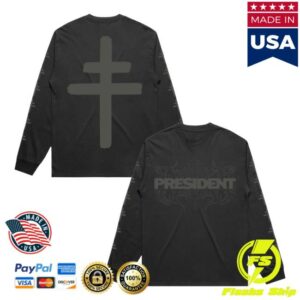 kenny President Band Merch Store Logo Longsleeve Faded Blackaa