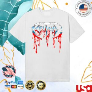 kenny Revenge Merch Store Bloodsoaked Tee White