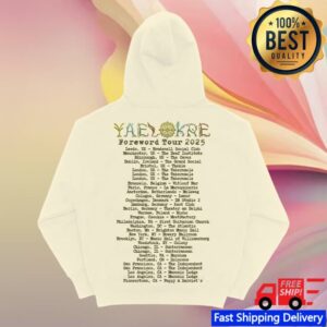 kenny Yaelokre Merch Store The Lark Masks Cream Tour Hoodiea