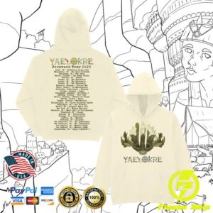 kenny Yaelokre Merch Store The Lark Masks Cream Tour Hoodieaa