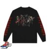 kenny Yungblud Merch Store Aerosmith Yungblud One More Time Illustrated Skeleton Long Sleeve