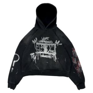 kenny 21 savage store merch whtts paint splatter hoodie
