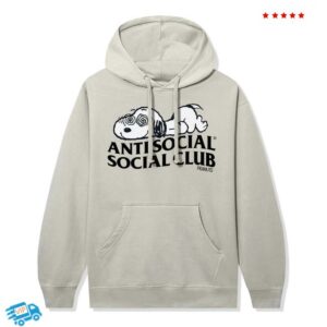 kenny Antisocialsocialclub Merch Store Assc X Peanuts Feeling Funny Hoodie Cement