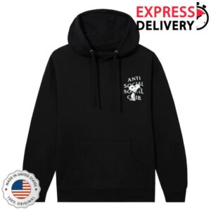 kenny Antisocialsocialclub Merch Store Assc X Peanuts Snoopy Logo Hoodie