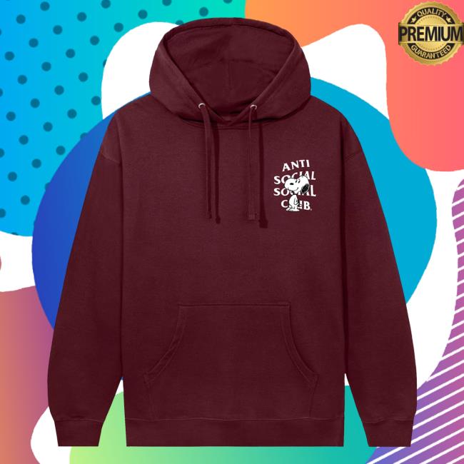 kenny Antisocialsocialclub Merch Store Assc X Peanuts Snoopy Logo Hoodie Maroon kenny Antisocialsocialclub Merch Store Assc X Peanuts Snoopy Logo Hoodie Maroon